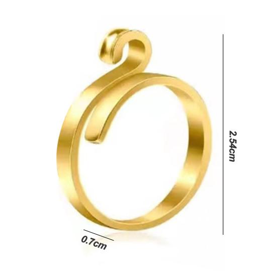 4Pcs Adjustable Knitting Crochet Loop Ring Set for Fingers 2 Style Metal Crochet Tension Ring Open Yarn Guide Finger Holders Knitting Thimbles