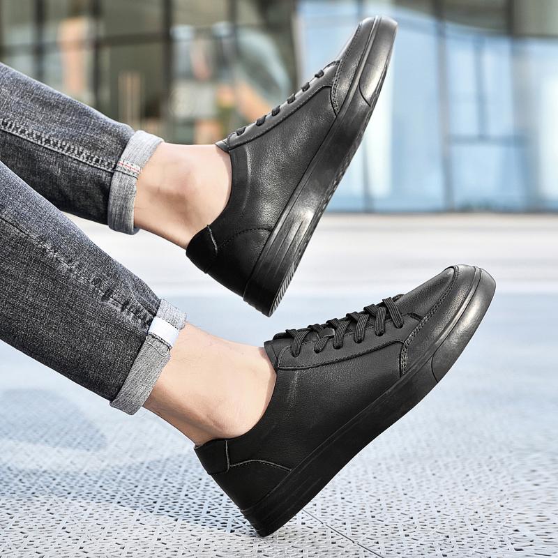 Новые летние белые туфли, высококачественные мужские кроссовки из натуральной кожи, повседневная обувь на шнуровке, высококачественная обувь для скейтбординга класса люкс