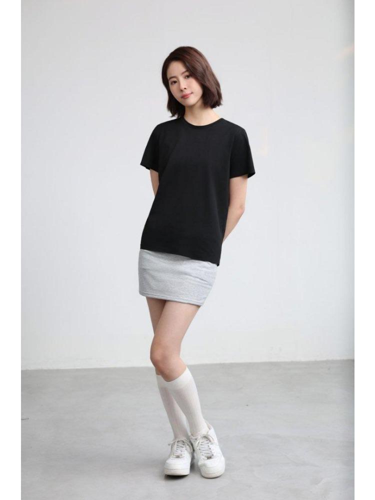 Летняя мужская и женская футболка с коротким рукавом, мягкая, легкая, унисекс, прохладная, с круглым вырезом, YG-253