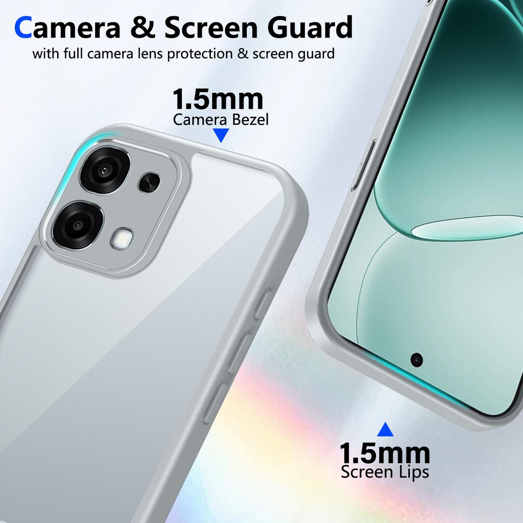 Чехол для Oppo F31 5G CPH2781 Ударопрочный Силиконовый Бампер с Воздушной Подушкой Прозрачная Матовая Задняя Крышка Жесткий Чехол для Телефона для Oppo F31 OppoF31 2025