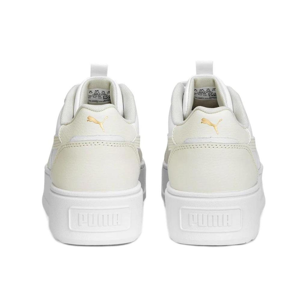 Puma Karmen Re Нескользящие Амортизирующие Износостойкие Низкие Кеды для Скейтбординга Женские Кроссовки Белые 387212-08