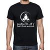 Sudo rm -rf Не пей и не рутируй Пингвин Футболка Мужская Женская Футболки Топ Футболка