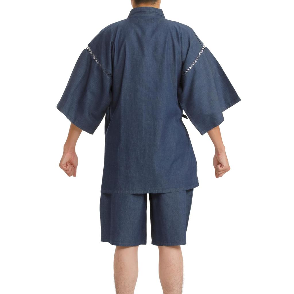 Джинсовая ткань Jinbei Denim Тонкая джинсовая ткань Мягкая ткань Jinbei Navy LL [Edoten] Мужская 4,5 унции (100% хлопок) Окрашенная пряжа