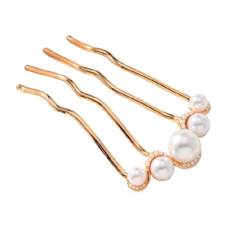 U-образная французская заколка для волос, французская вилка-шпилька с 4 зубцами для прически «пучок» для женщин и девушек. Аксессуары для причесок.