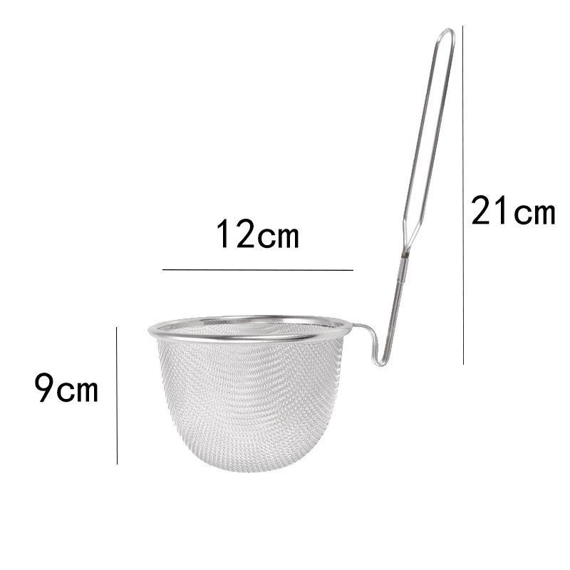Stainless Steel Mesh Strainer Fine Mesh Durable Handle For Home Kitchen Noodle Frying Draining