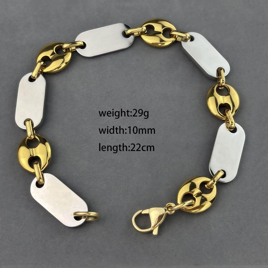 Модное ожерелье ручной работы «Императорская цепь» - Гладкая нержавеющая сталь с большим отверстием