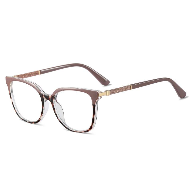 Fashion Women Square Reading Glasses Luxury Big Frame Anti Blue Light Computer Glasses Vintage Black Men Prescription Eyeglasses