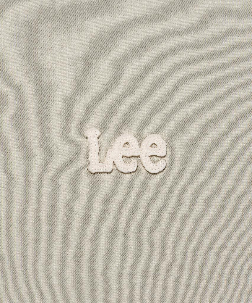 LEE Felt Twitch Logo Sweatshirt Grayish Beige