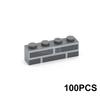 Marumine Кубики MOC 100 шт. 1x4 Стена Дома Набор Строительных Блоков Кубические Детали Совместимые с 15533 Строительство Идея Аксессуары Детали