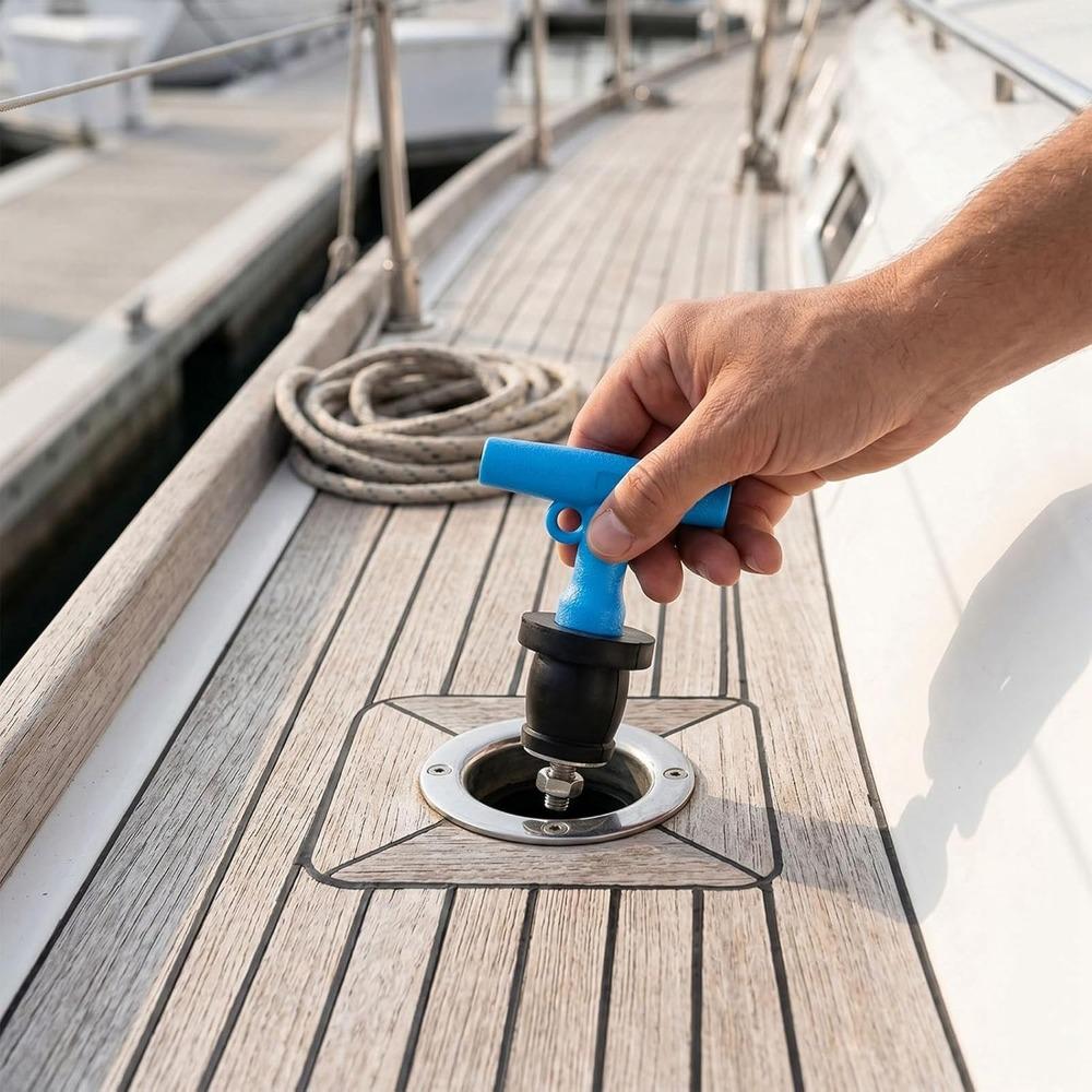 Stainless Steel Screw Rubber Scupper Plug Hull Drain Plug For Marine Vessels