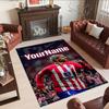 Atletico Madrid Personalized Name Floor Rug Office Rug Suitable for Study room Foyer Entryway Hallway Anti-slip Rug Decorate Offices