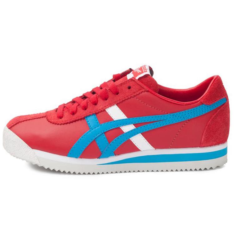 ONITSUKA TIGER Corsair Устойчивые к истиранию Устойчивые к истиранию Низкие повседневные кроссовки Унисекс Красный Синий Белый D7N2L-2341