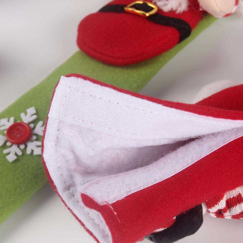 1 комплект рождественских чехлов для ручек холодильника - украшения для интерьера дома и холодильника