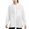 New Sportswear Chill Poplin Women's Loose Long Sleeve Button Up Top HJ0716-100