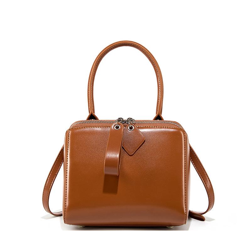 Leather Handbag This Year Popular High-end Texture French Niche Single Shoulder Crossbody Bag