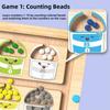 Walking Ball Magnetic Digital Beads Wooden Puzzle Activity Board  Attention Training Games
