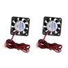 2Pcs Silent 12V 40mmx40mmx10mm 4010 DC Brushless Cooling Fan for 3D Printer