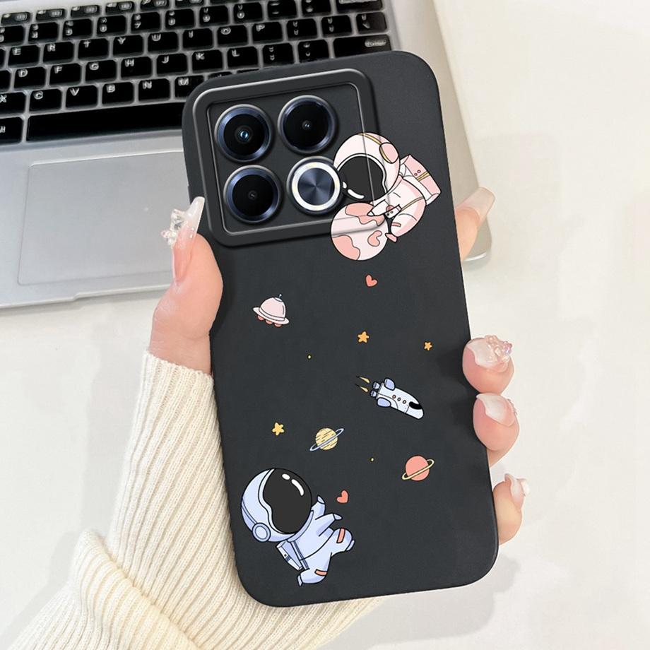 For Infinix Note 40 5G X6852 Phone Case Silicone Soft Back Cover For Infinix Note40 X6851 Bumper Dragon Cat Flower Butterfly Bag