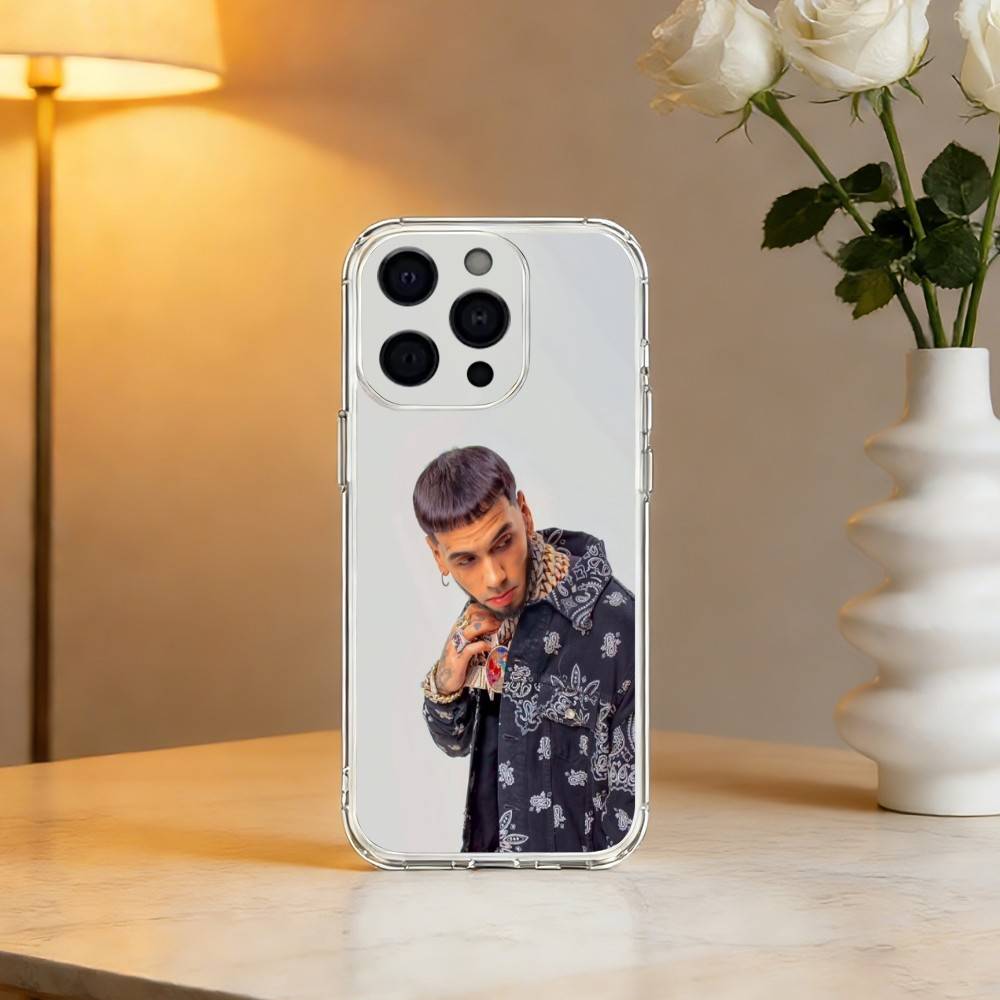 Чехол для телефона Rapper A- Anuel AA Real для iPhone 17 16 15 14 13 12 11 Mini Pro Max Plus Прозрачная крышка
