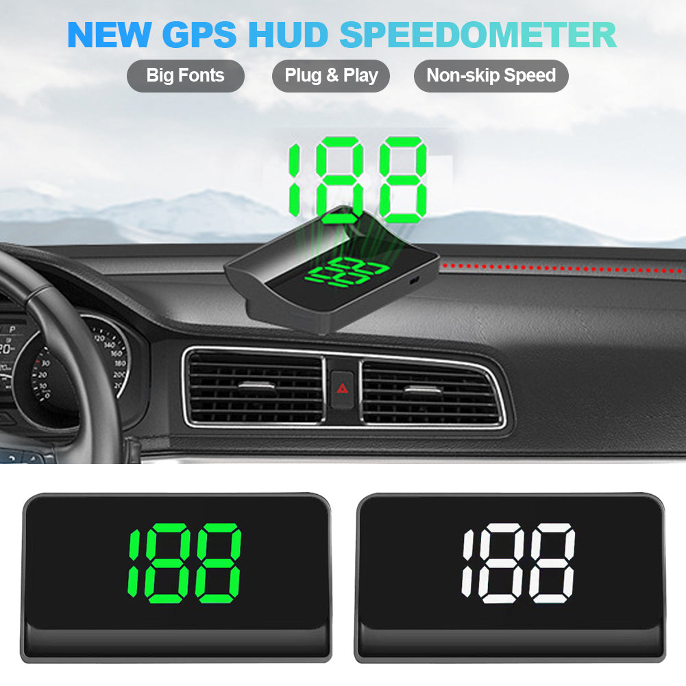 Автомобильный GPS HUD Head Up Display Цифровой спидометр на лобовом стекле Спидометр КМ/Миль/Ч для автомобиля Грузовик Plug and Play Автозапчасти Аксессуары