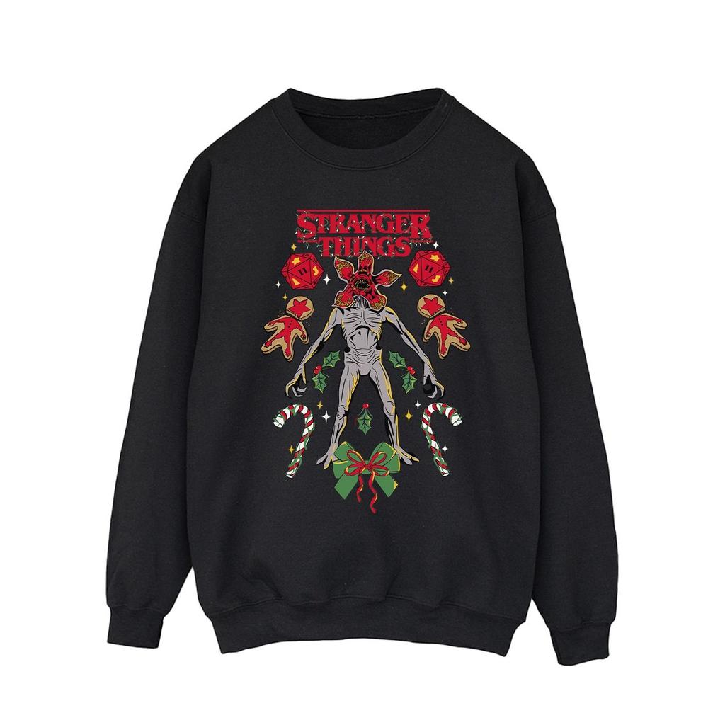 Netflix Mens Stranger Things Christmas Demogorgon Sweatshirt
