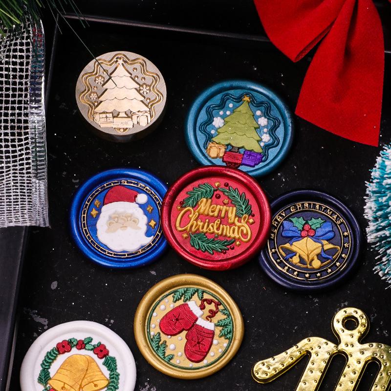 2,5 см для рождественской открытки, печать, журнал, скрапбукинг, украшение для праздничной упаковки подарков, открытки