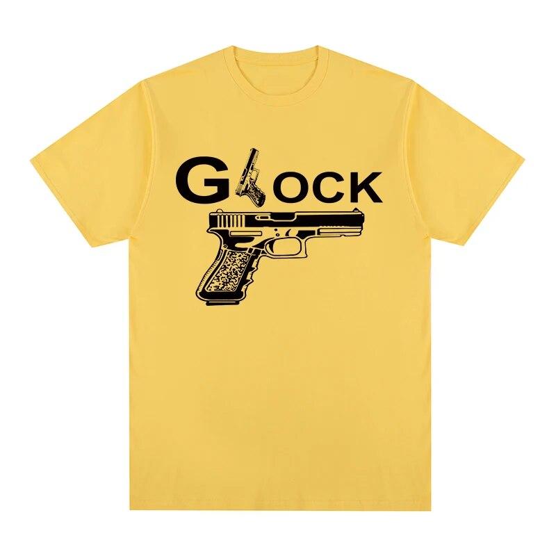 Glock Cool Pistol Weapon Handgun Perfection We Trust T-shirt Cotton Unisex T Shirt New TEE TSHIRT Womens Tops