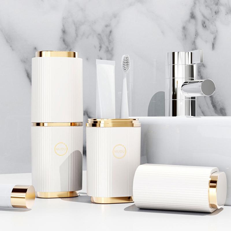 Портативный дорожный контейнер для хранения зубных щеток, держатель зубной щетки и зубной пасты, бытовая емкость для хранения, аксессуары для ванной комнаты