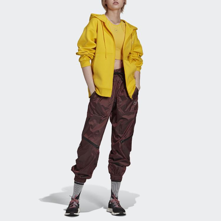 adidas X Stella McCartney Logo Sports Hoodie Women Hoodies Yellow GU1617