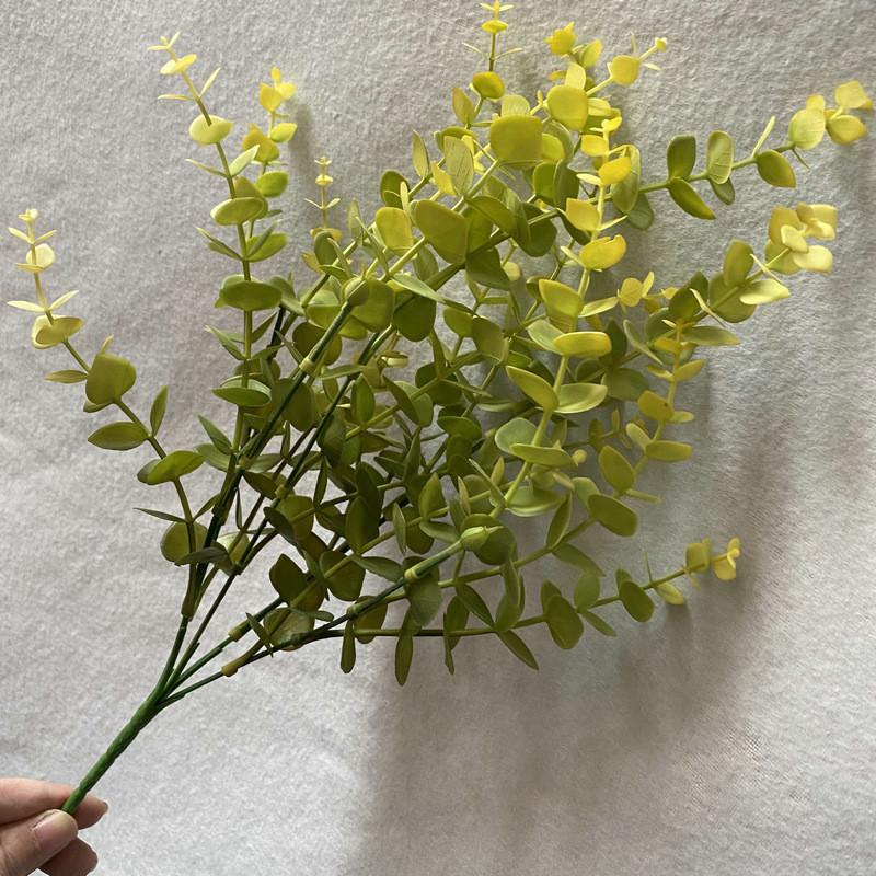 Artificial Eucalyptus Stems Plastic Faux Plants For Tabletop Decoration Gift