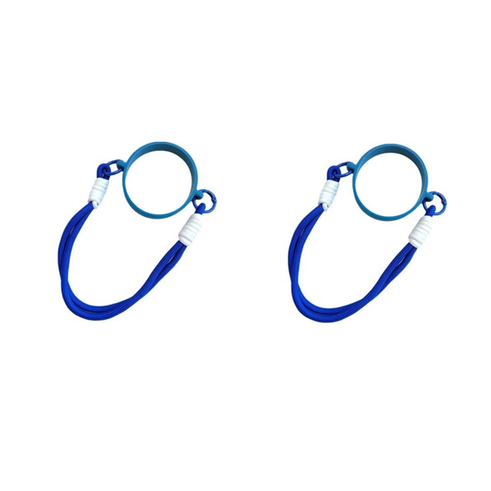 2PCS Silicone Ring Water Bottle Handle Strap Reusable DIY Water Bottle Sling Carrier Resilient Universal Water Cup Holder Strap