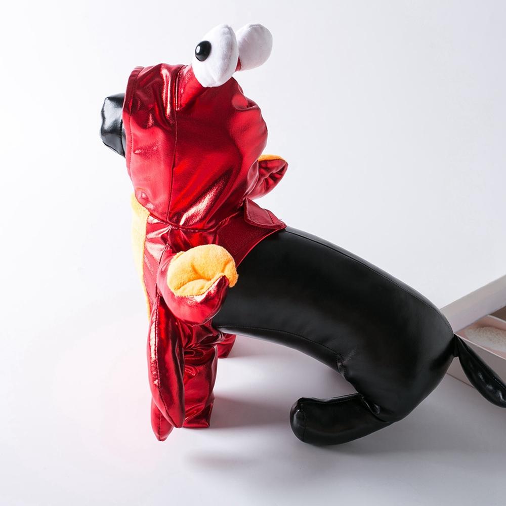 Забавный милый костюм красного краба на Хэллоуин, одежда для косплея, одежда для маленьких собак, куртка, костюм