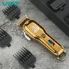 VGR V-650 Профессиональная машинка для стрижки волос Металлический корпус Литиевая батарея 2000 мАч Беспроводная машинка для стрижки волос для мужчин Триммер для бороды Парикмахерская Стрижка волос дома