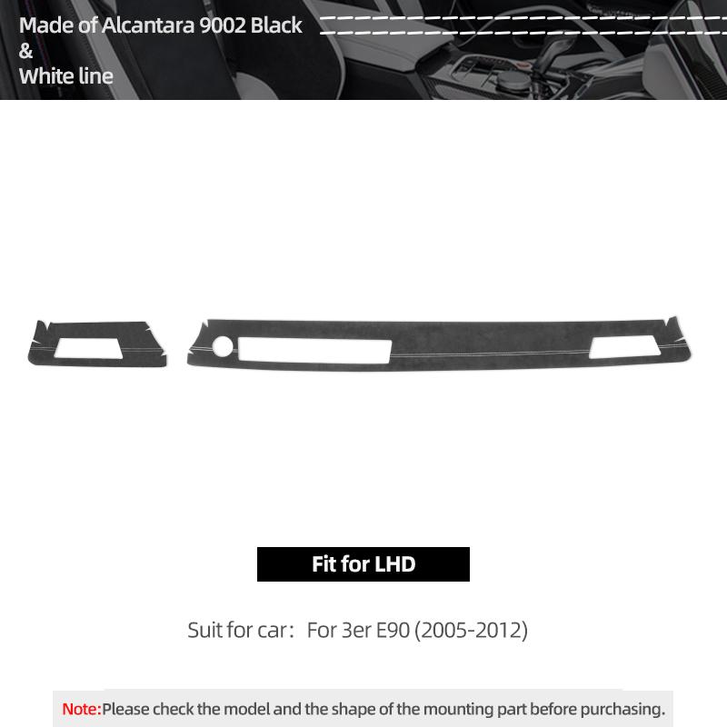 Для BMW 3 серии E90 2005-2012 Из Алькантары Панель приборной панели Отделка приборов Стикер Performance Аксессуары для интерьера автомобиля