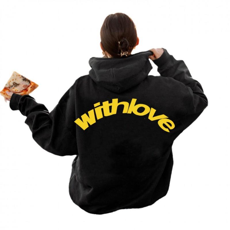 Oversized Drop Shoulder Hoodie Men Women - Loose Fit Cotton Blend Pullover Sweatshirt With Side Pockets