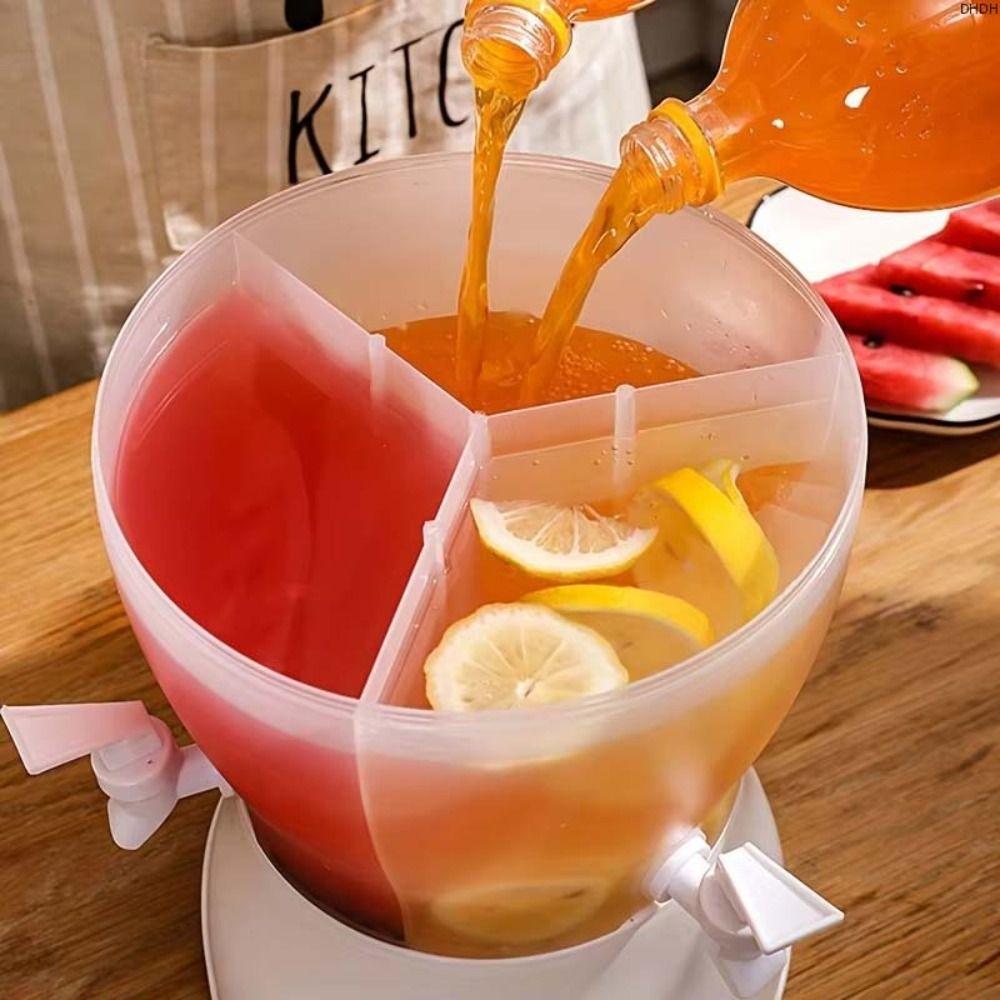 Вращающаяся бутылка для воды для холодильника с разделителем, ведро для сока, портативное ведро для хранения воды, дом