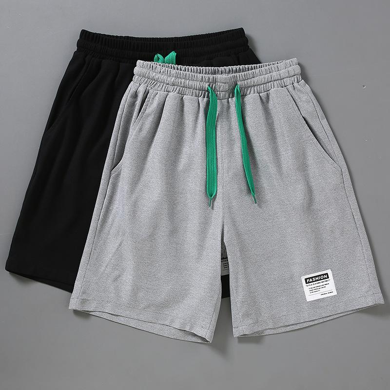 Большие размеры Большие и высокие мужские летние легкие хлопковые свободные пляжные шорты средней длины повседневные