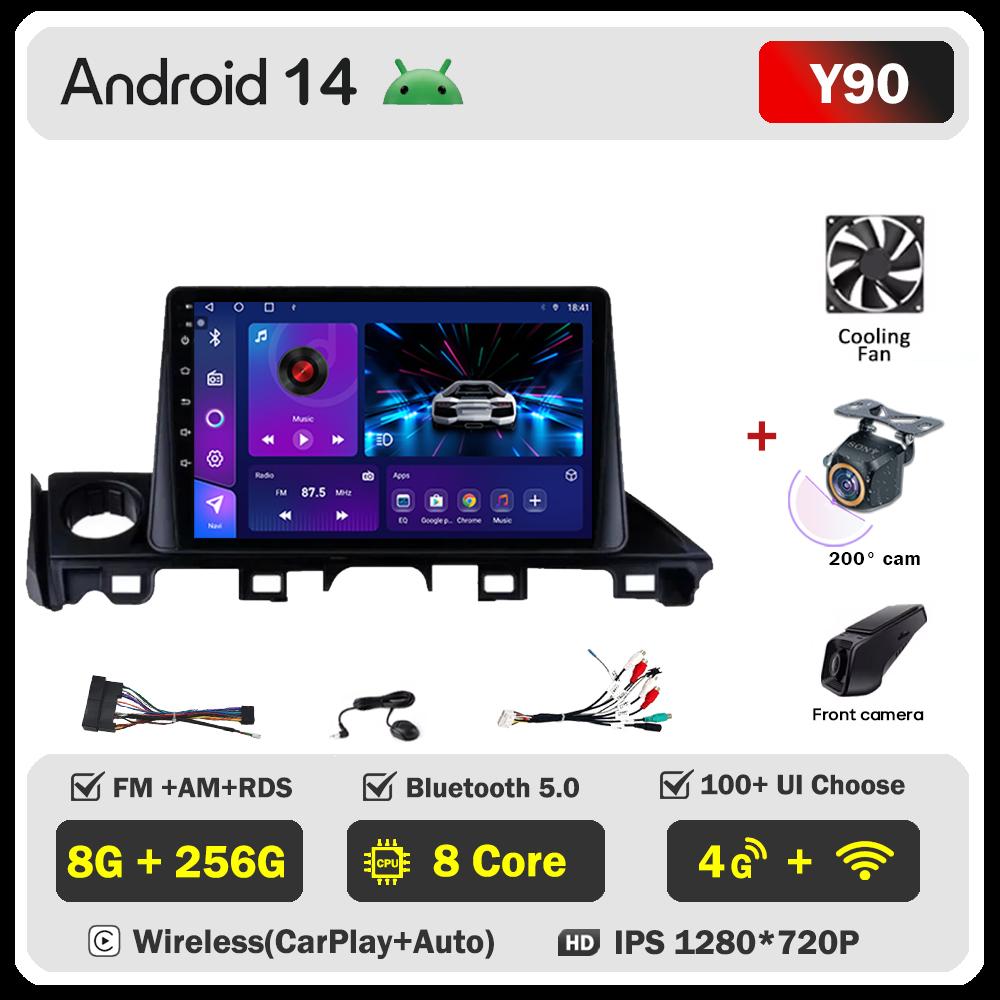 Автомобильный видеоплеер для Mazda CX5 Mazda 6 Atenza 3 2016-2018 Carplay Android 14 авто радио интеллектуальная система GPS навигация Wifi