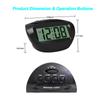 Small Digital Alarm Clock For Children,Blue Backlight, Scending Alarm Volume, Basic Clock, LCD Digits Readout, Snooze, Battery Powered