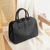 Top Layer Cowhide Boston Bag Large Capacity Commuting Leather Shoulder Bag Women's Handbag New