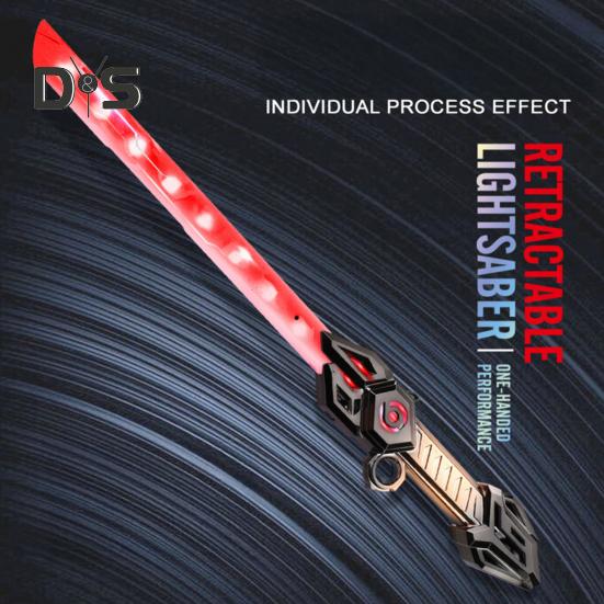 Детская светящаяся игрушка-световой меч со специальными звуковыми эффектами, многоцветный светящийся длинный меч, реалистичная рукоятка, подарок для детей, ролевая игра, развлечение