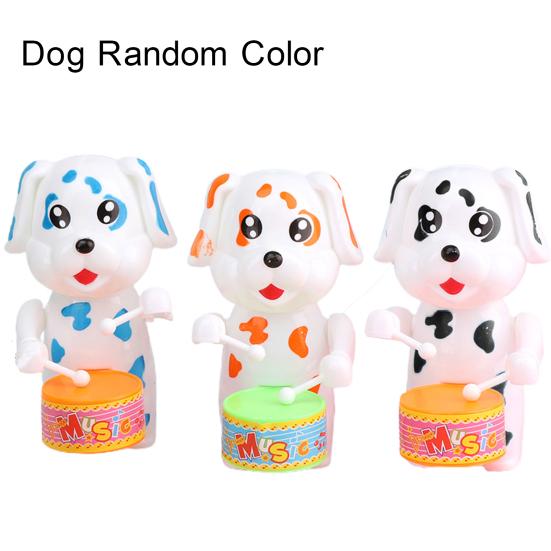 Funny Wind Up Toy Cute Cartoon Rabbit Dog Elephant Drumming Toy Kids Animal Clockwork Toy Educational Toys Children Gift