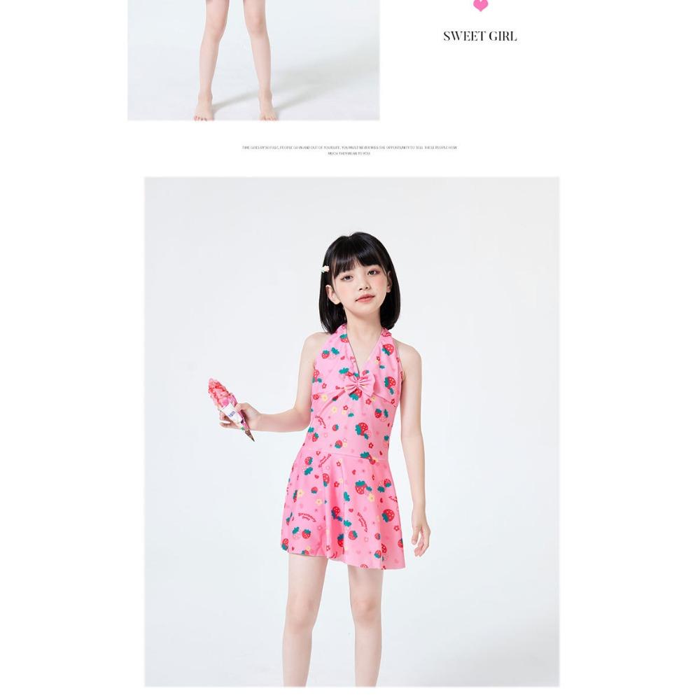 Детские купальные костюмы, солнцезащитный купальный костюм для девочек, купальный костюм с юбкой для девочек, купальник для девочек-школьниц