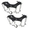1 Pair Shoes Crampons with 8/10 Stainless Steel Teeth Chain Non-Slip Shoes Spikes Snow Ice Cleat Outdoor Walking Climbing Hiking Boots Grippers Cover