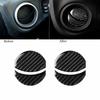 Black 4X For Subaru BRZ Toyota 86 13-20 Carbon Fiber Inner Air Vent Outlet Cover