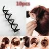 10pcs Simple Spiral Hair Clip Fixed Curler for Bride's Headwear Hairstyle Tool Girls Minimalist Personalized Styling Accessories