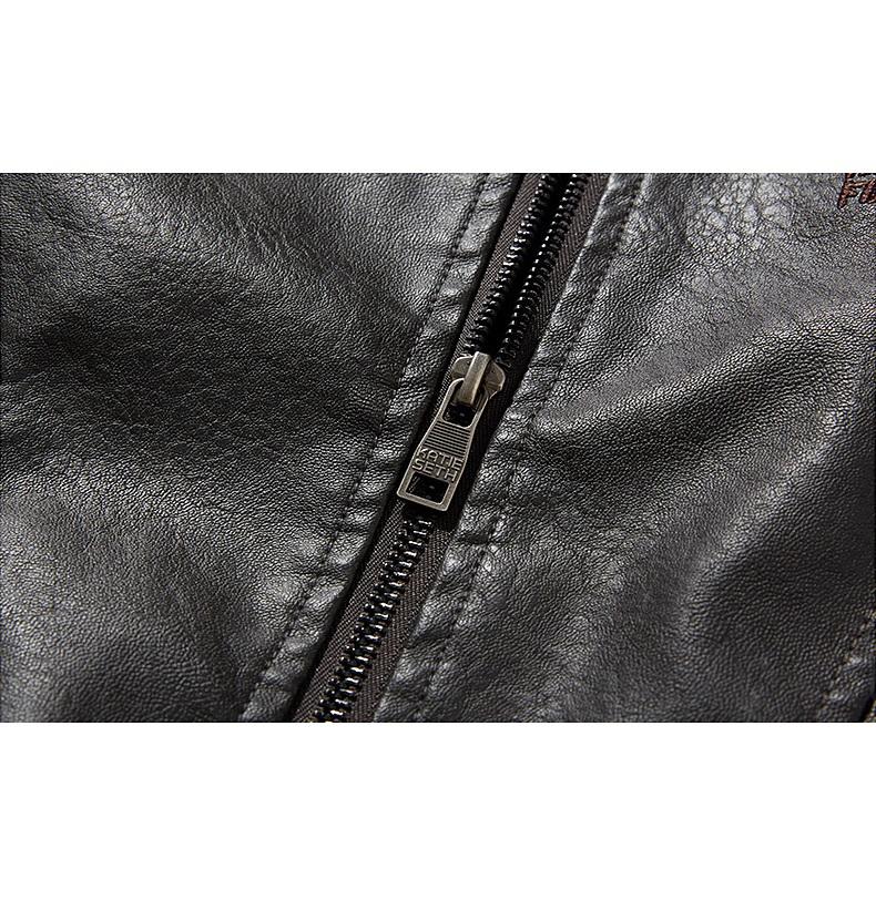 Новая мужская повседневная модная кожаная одежда из искусственной кожи, приталенная молодежная мужская кожаная куртка, пальто