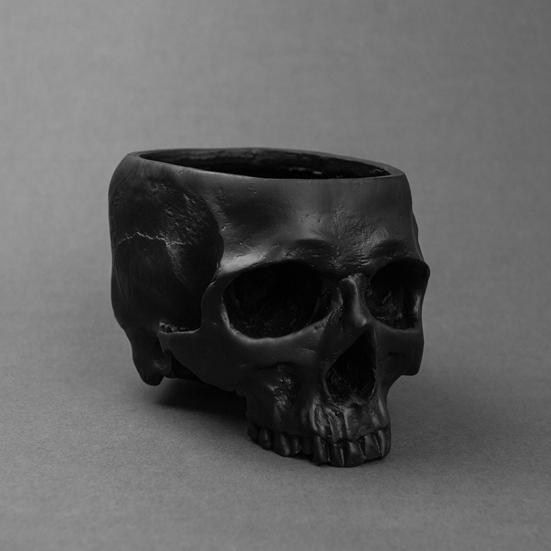 Юшенг Череп Цветочный горшок Подвесной Череп человека Кашпо Хэллоуин Конфетница Готический Плантатор для суккулентов Декор для дома и улицы