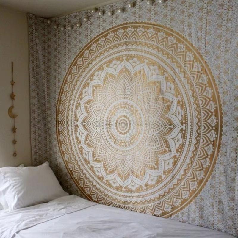 Large Mandala Indian Tapestry Wall Hanging Bohemian Home Decoration Bedroom Living Room Background Cloth Banner Room Decor
