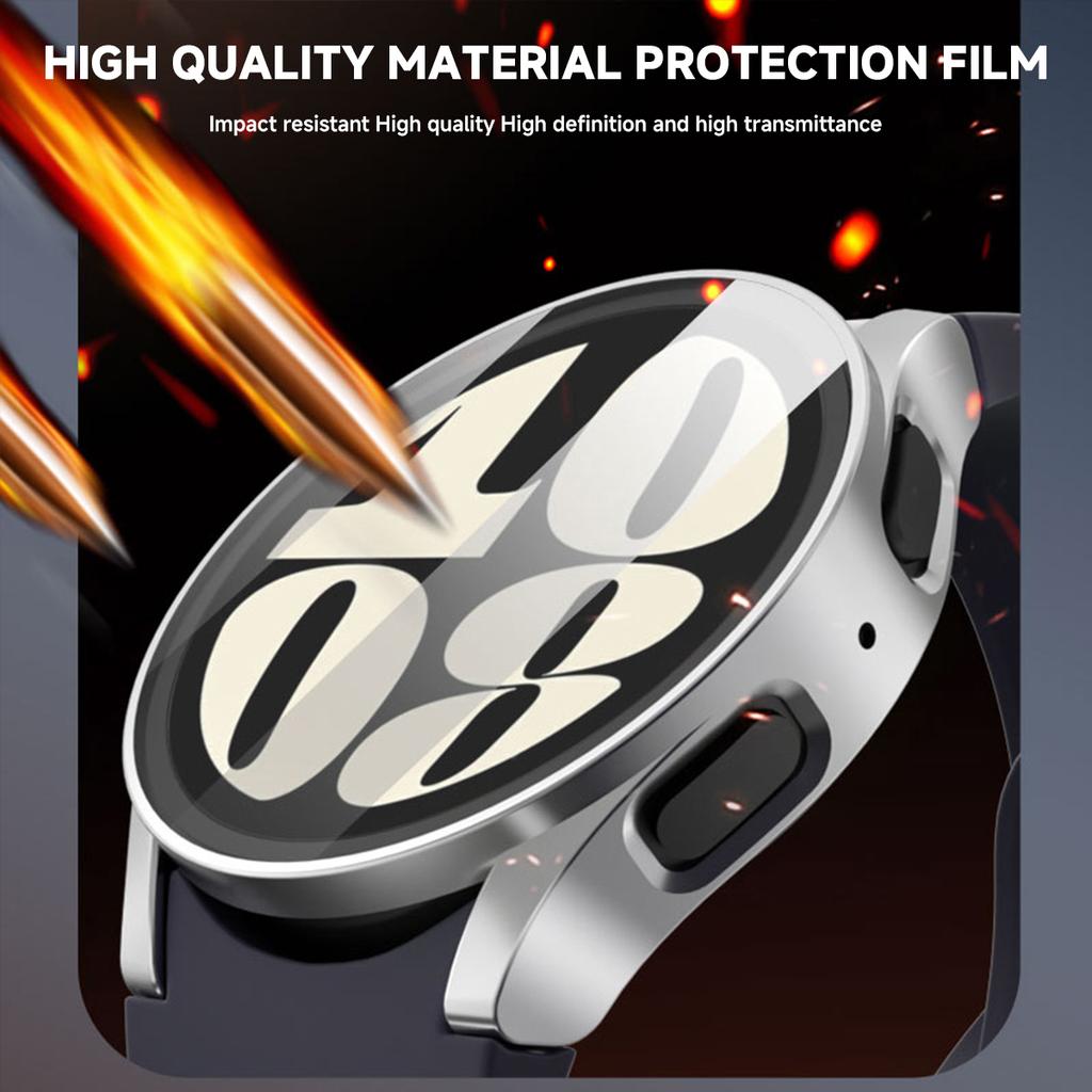 Silicone Strap for Samsung Watch 7 6 5 4 40mm 44mm 5Pro 45mm Band With Case Screen Protector Bumper cover for Wrist Accessories